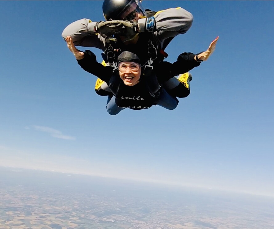 Tandem-Fallschirmsprung mit Natalya