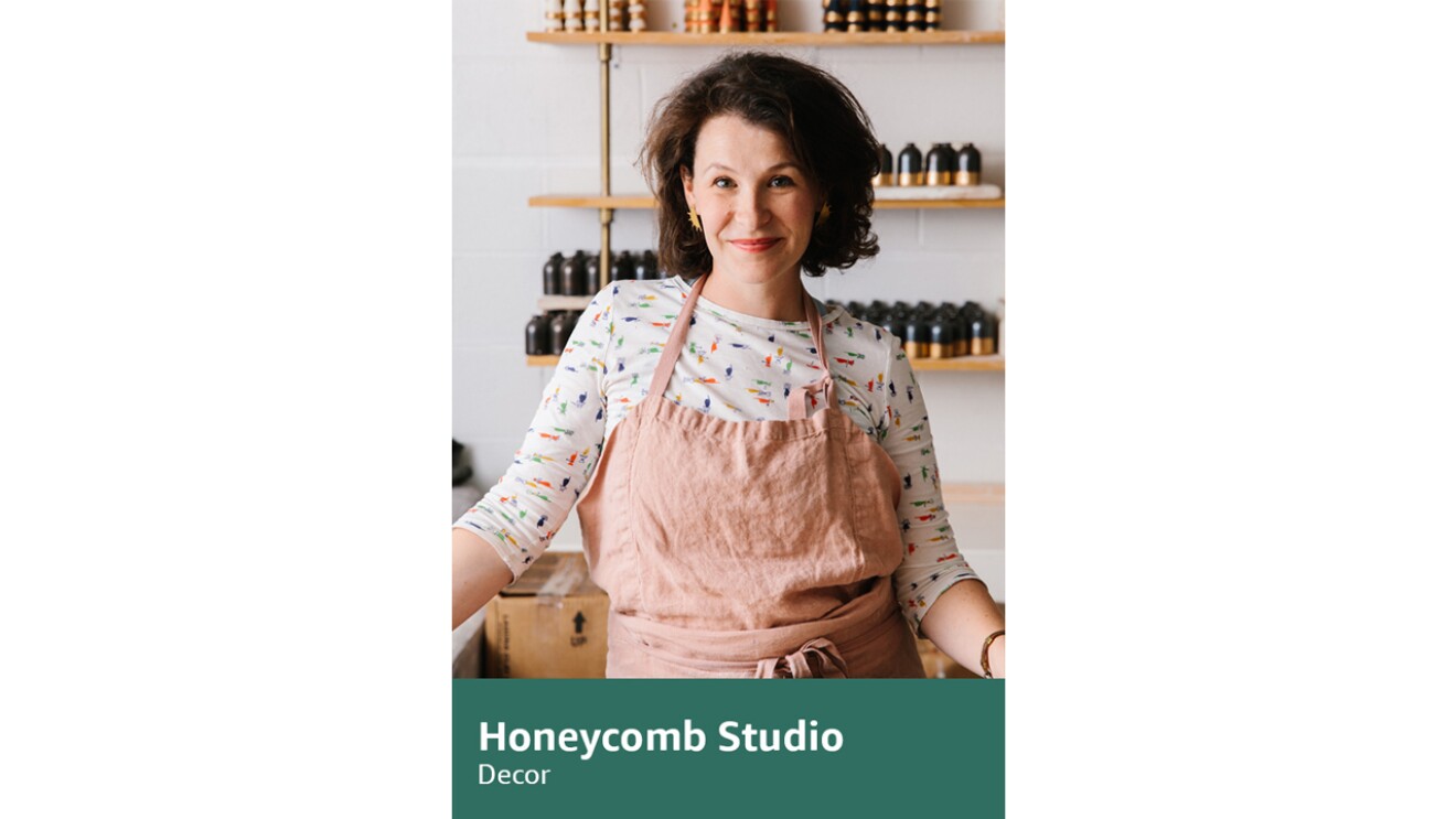 An image from the Amazon Handmade article featuring Mindy Kaling.