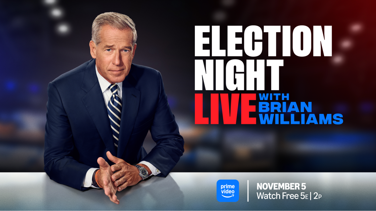 ‘Election Night Live with Brian Williams’ to stream on Prime Video