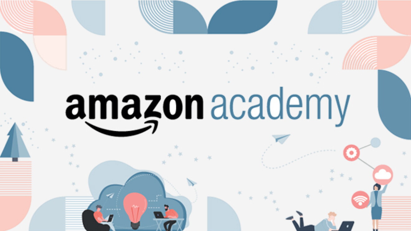 AMAZON Academy 2021 Website banner presenting pictures from sellers