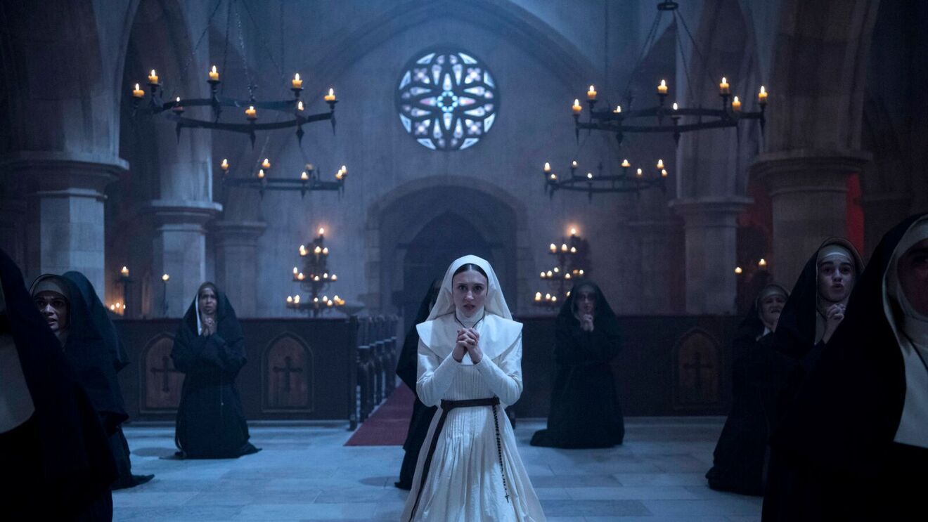 The Conjuring movie: Nuns praying