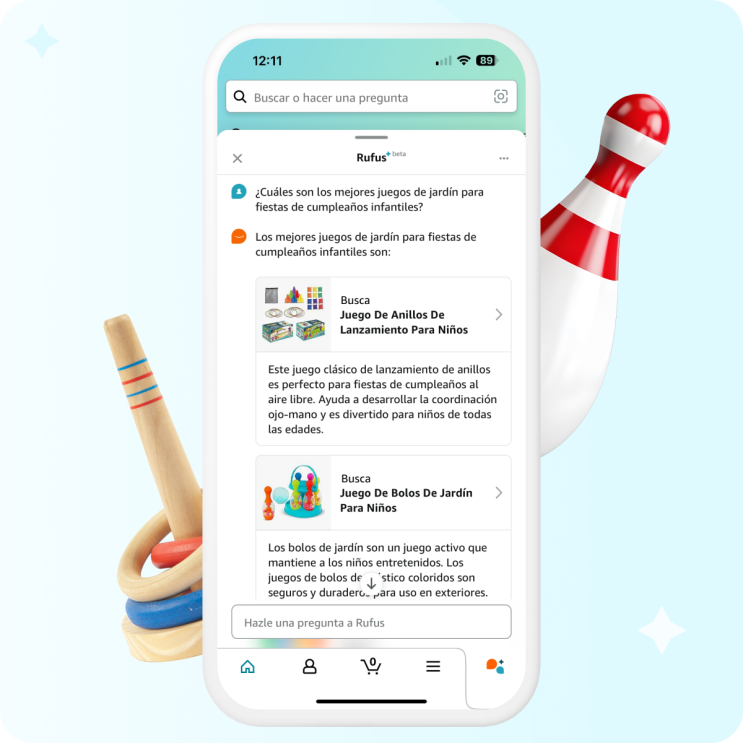 Teléfono con Rufus activado.