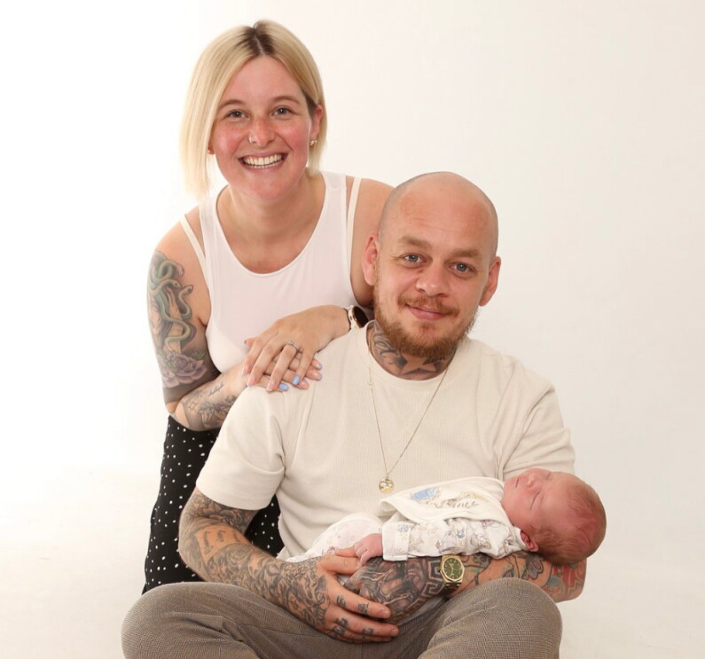 Amazon employee in Dublin, Lee Cox and his young family
