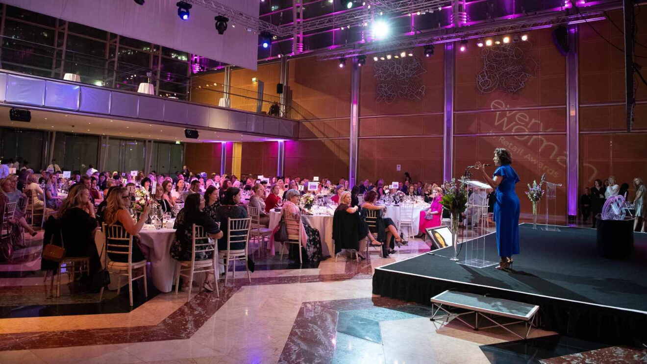 A room view of attendees at the everywoman in retail awards