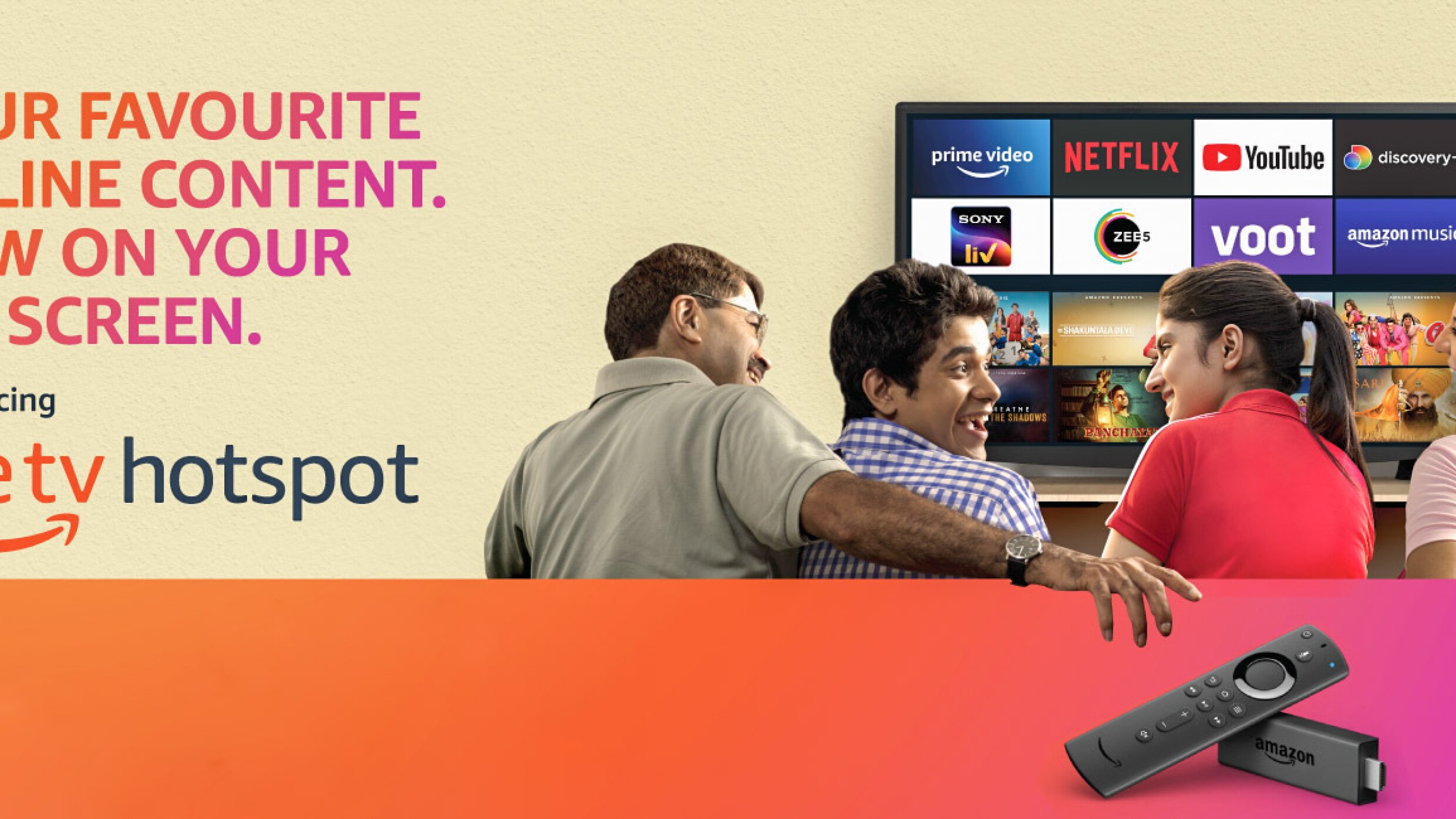 Amazon Fire TV Hotspot OnDemand Video Streaming Service in Mumbai