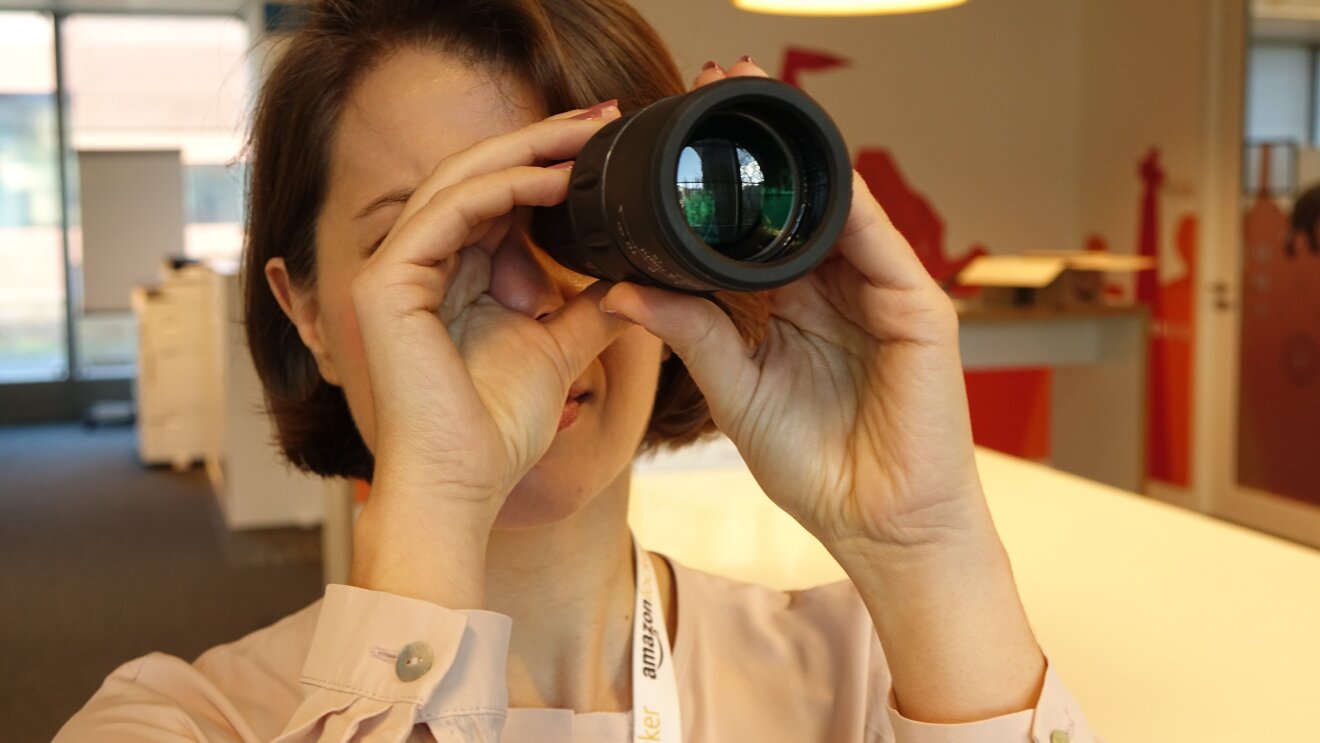 Marianna Pietrafesa Looking Through Telescope