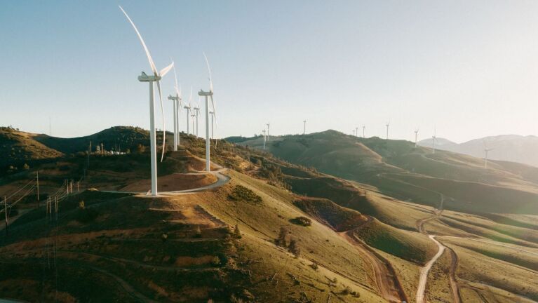 An image of a Wind Wall in the Tehachapi Mountains