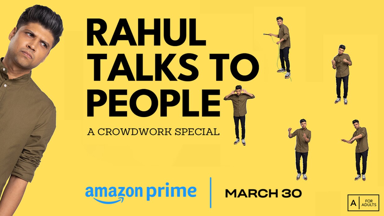 Standup Comedian Rahul Subramanian in his crowdwork special