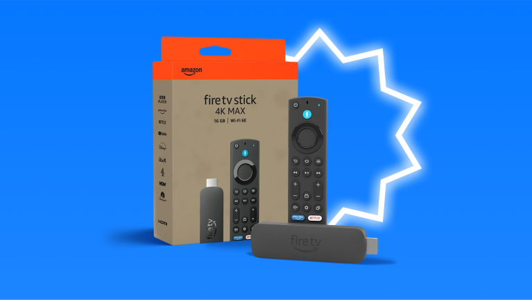 Amazon Fire TV Stick 4K Max with packaging and remote controls