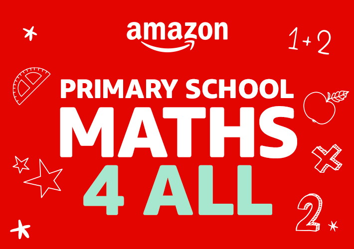 Red banner with the text Primary School, Maths 4 All