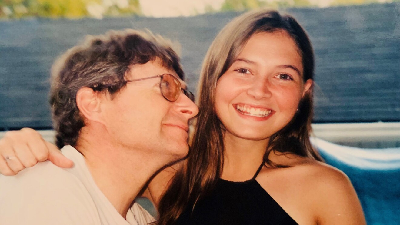 A photo of Lloyd Devereux Richards and his daughter Marguerite Richards.