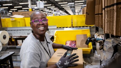 Amazon fulfilment center employee