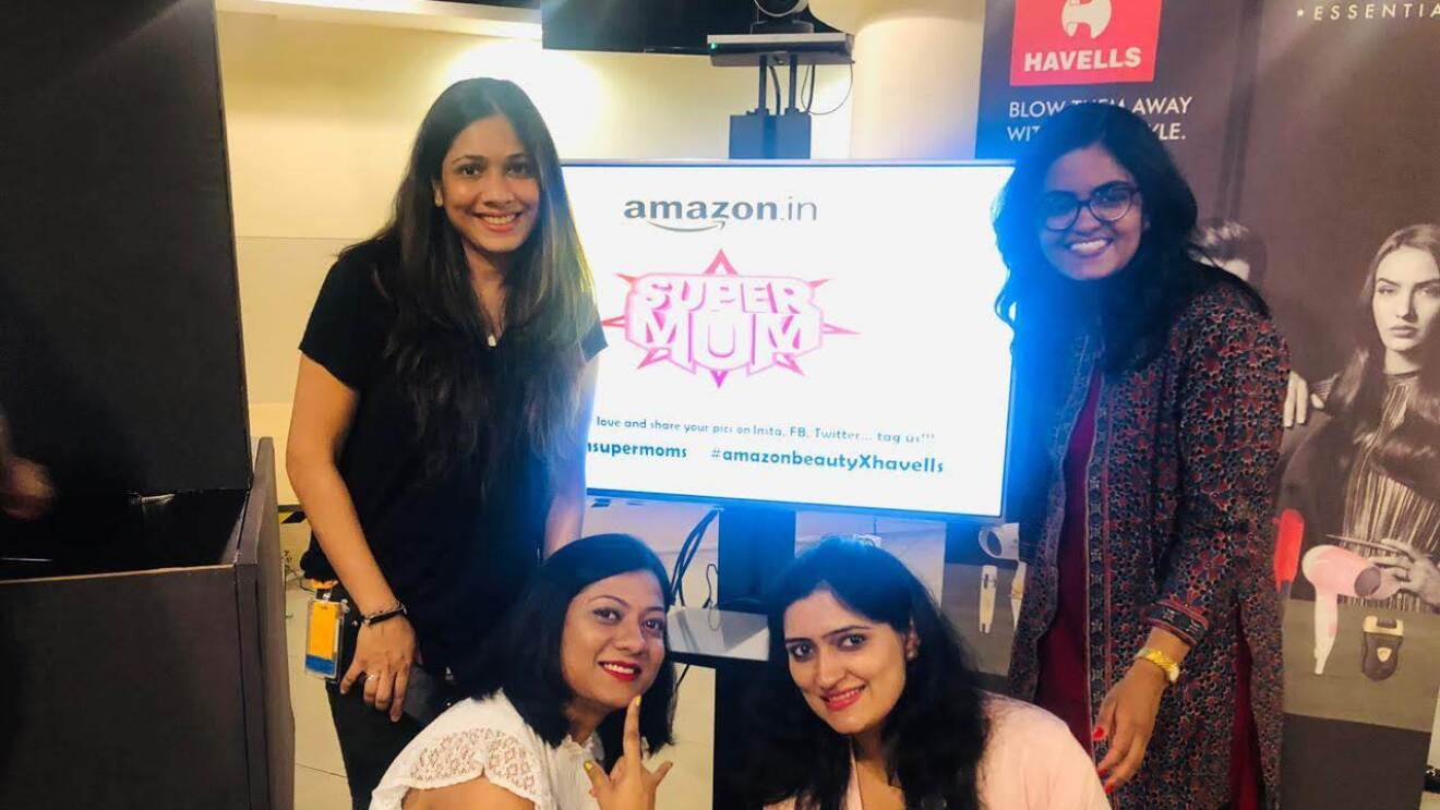 Supermoms of Amazon posing for a picture