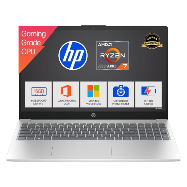 HP 15, AMD Ryzen 7 7735HS