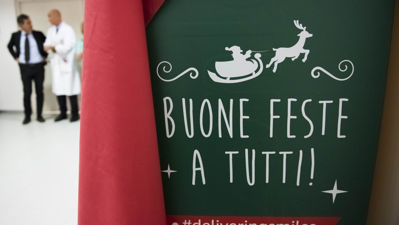 L'Amazon Locker che funge da Calendario dell'Avvento nell'Ospedale San Bortolo di Vicenza