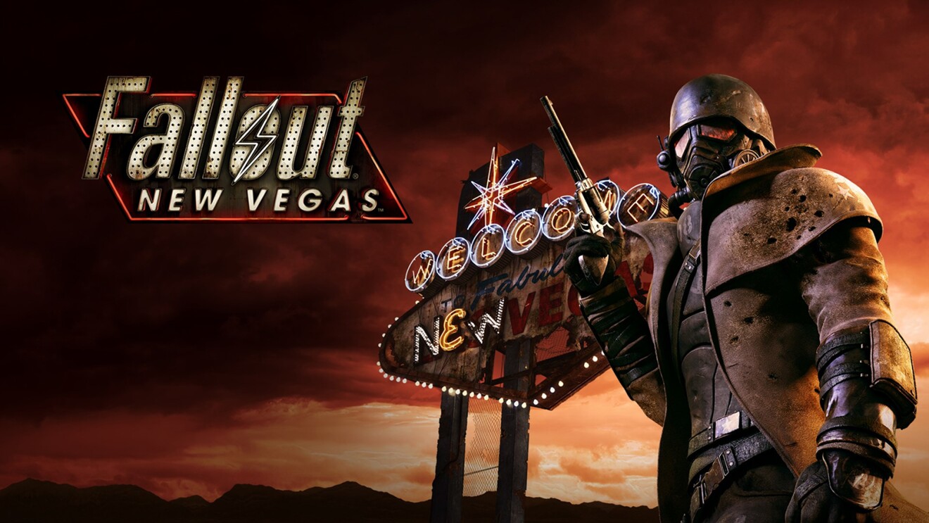 Fallout New Vegas poster with character