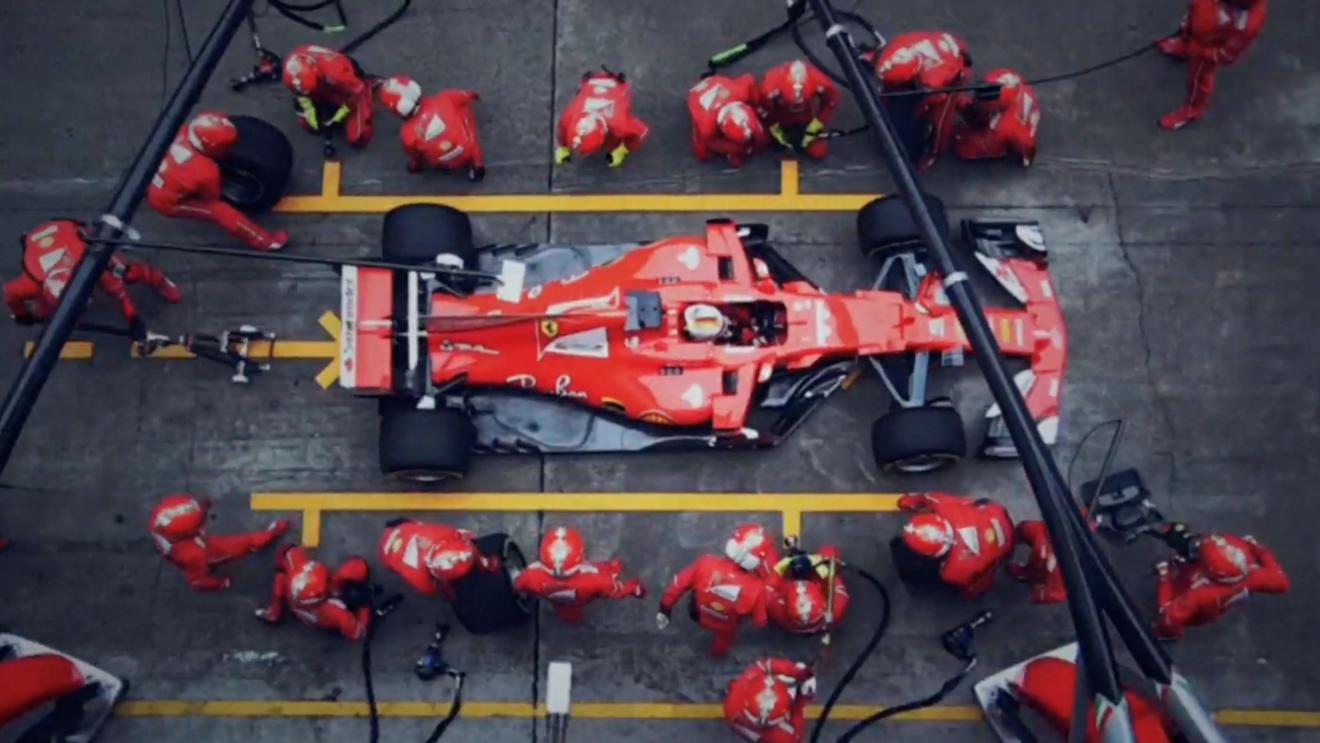 Screenshot take from the F1 sizzle rev video