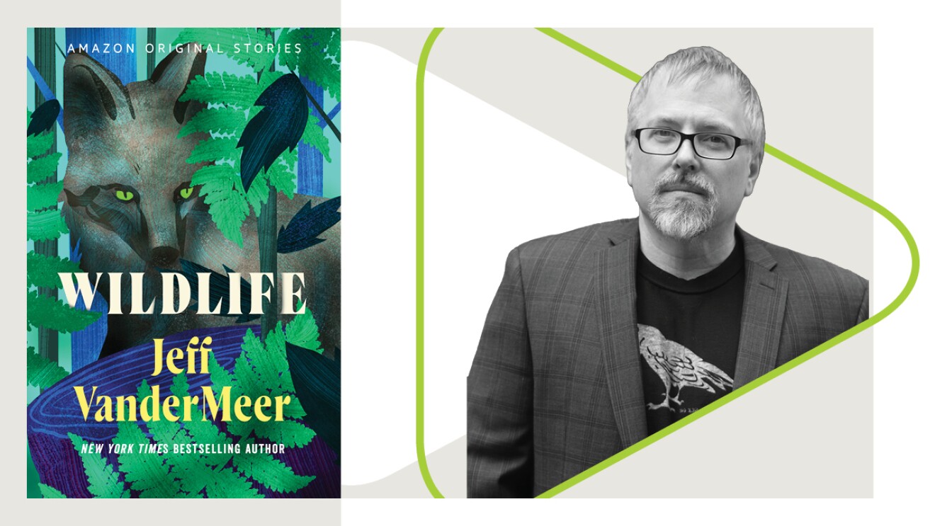 “野生动物”的书的封面与作者的头像,杰夫·范德米尔。