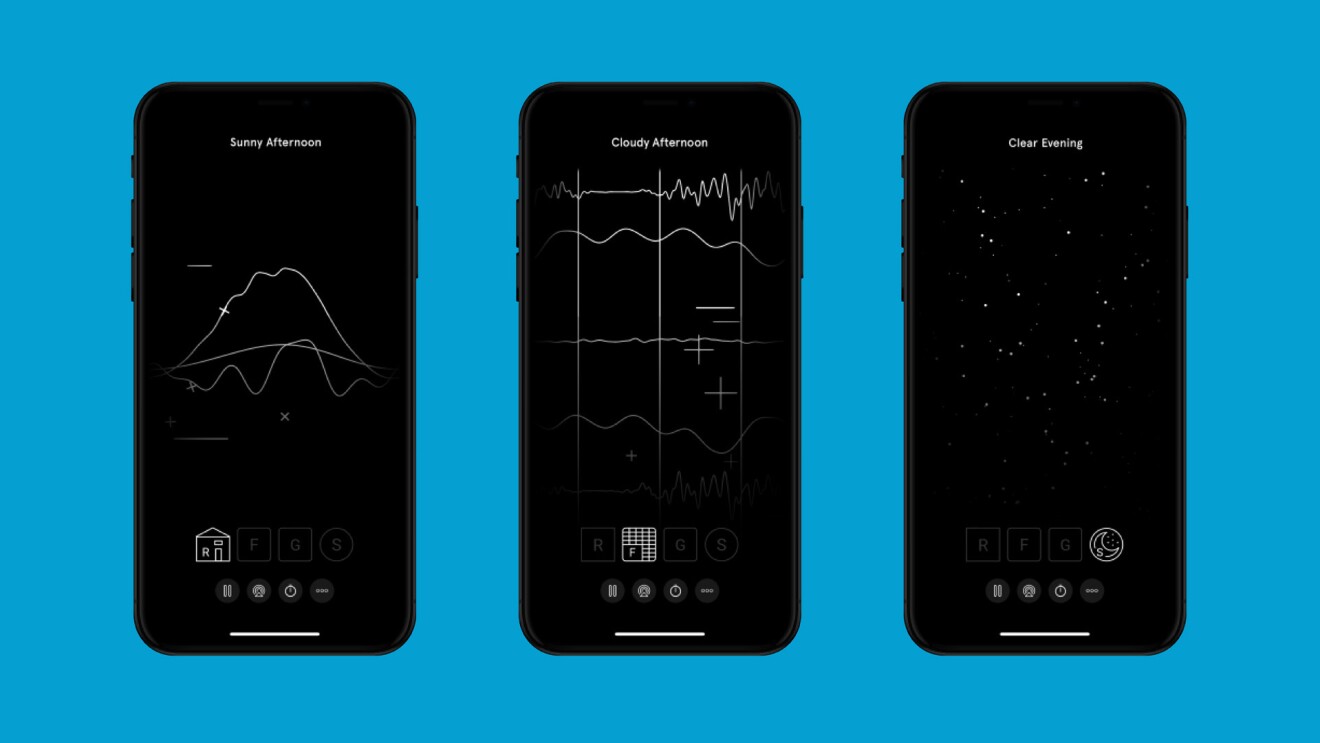 Images showcasing Endel for Alexa-enabled devices.