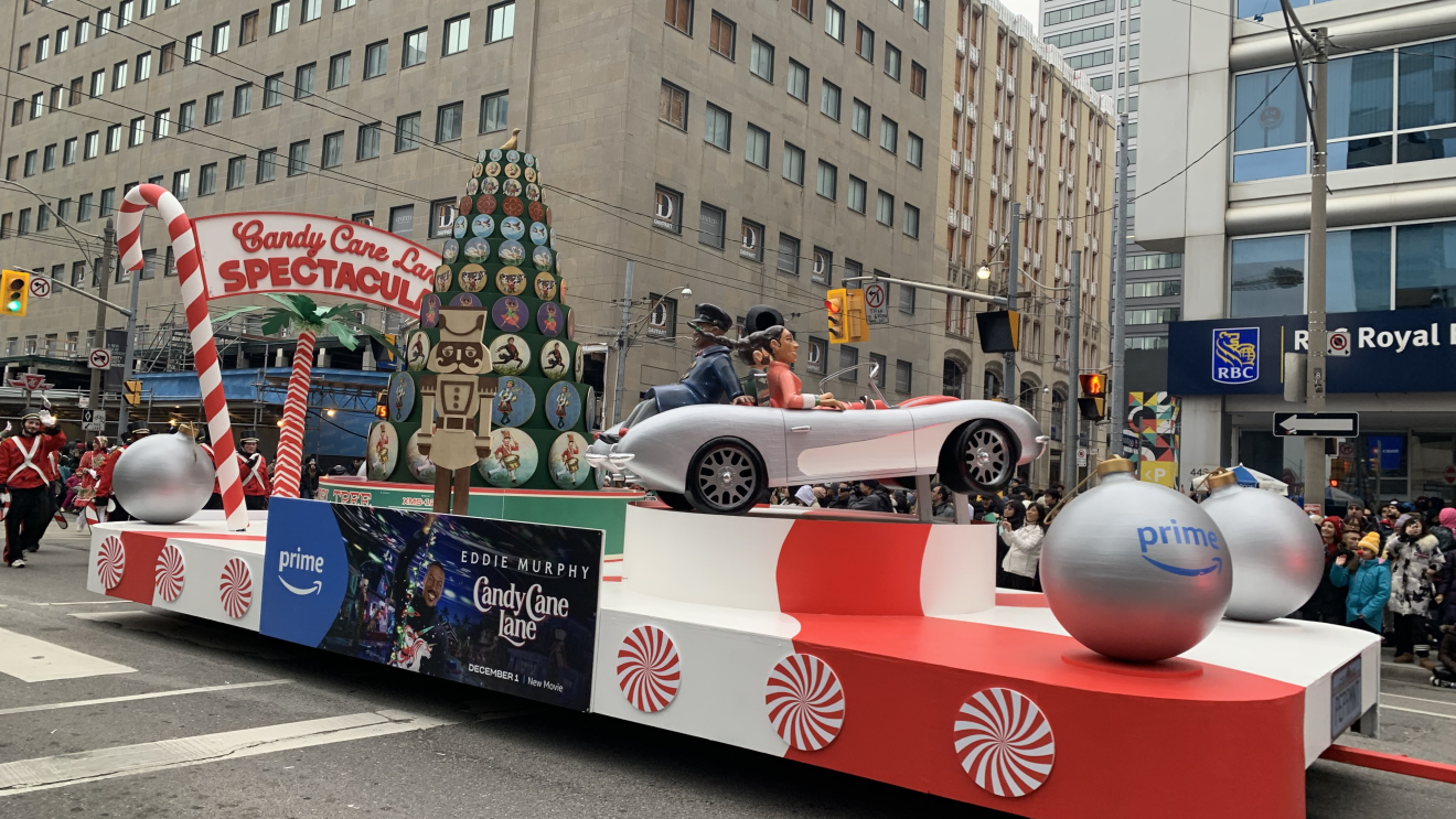 Prime Video Parade Float - Candy Cane Lane