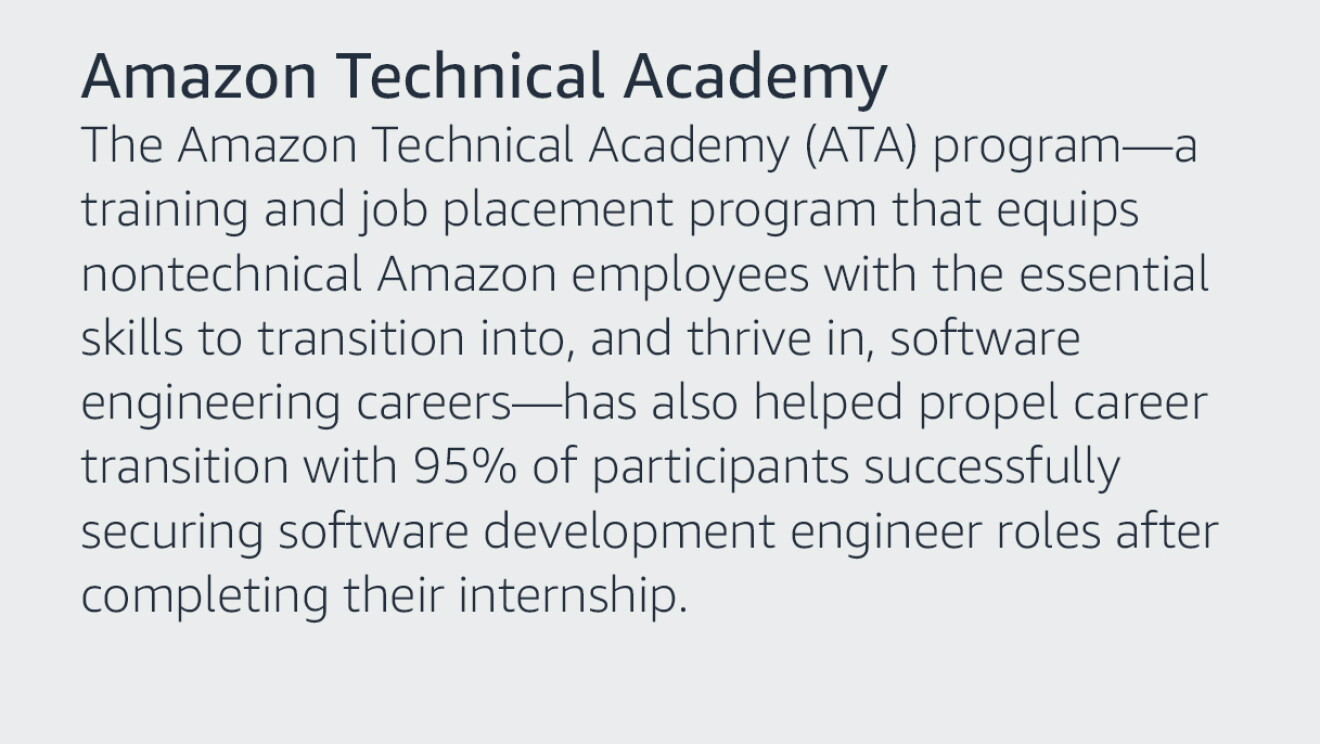 Amazon Ata Program Amazon to help 29 million people grow their tech skills with free cloud ...