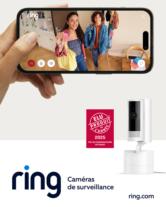 La caméra intérieure orientable Ring élue produit de l’année 2025