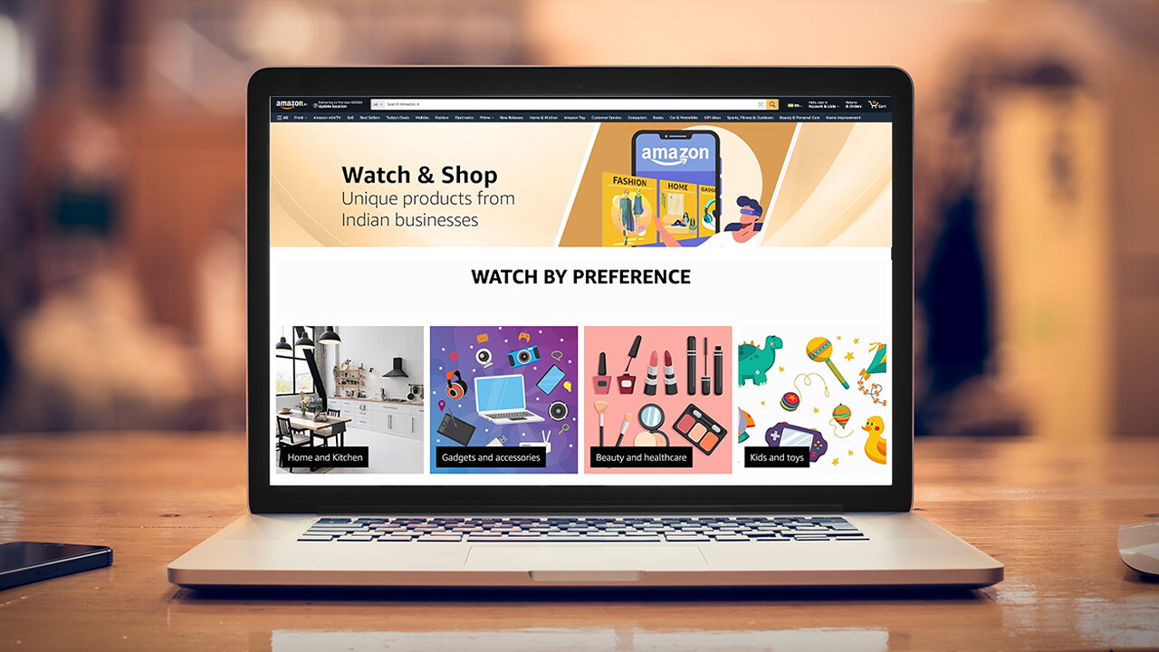 Watch and Shop feature for small sellers