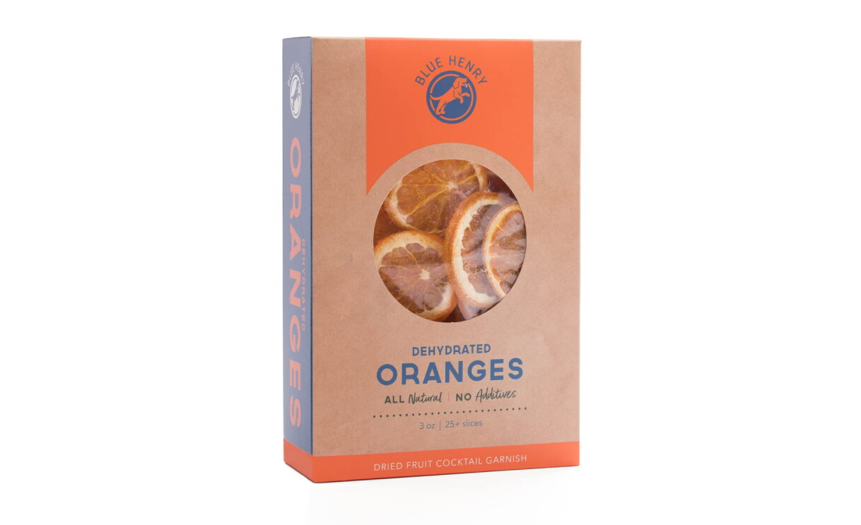 A photo of dehydrated oranges from BlueHenry.