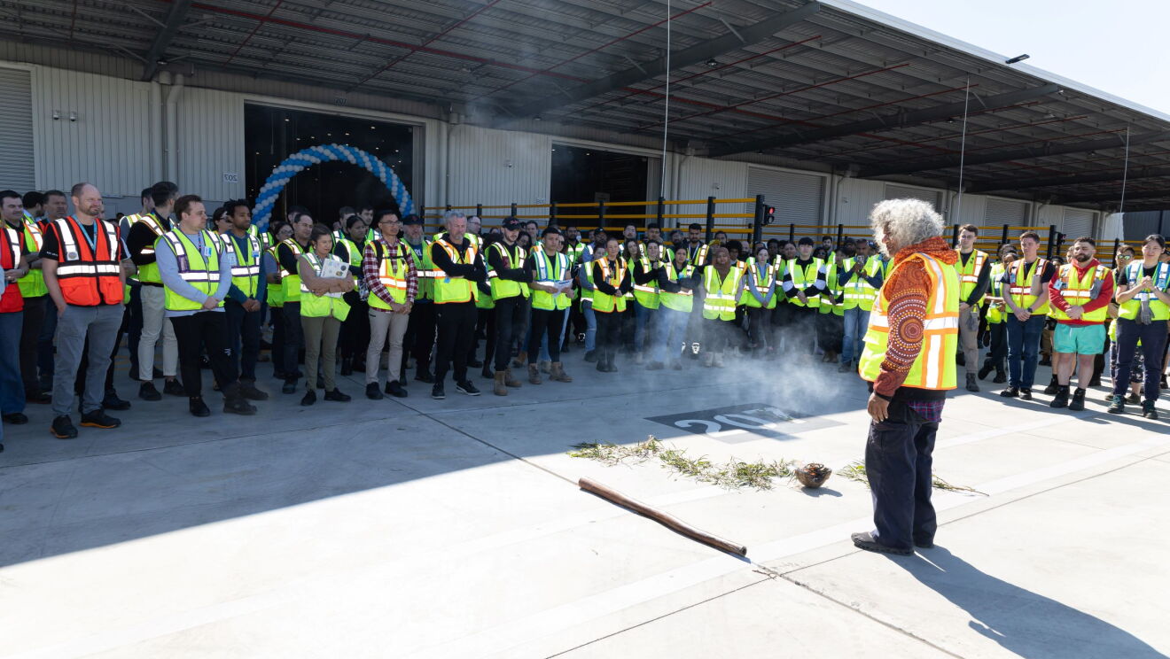 smoking ceremony at amazon fulfillment centre