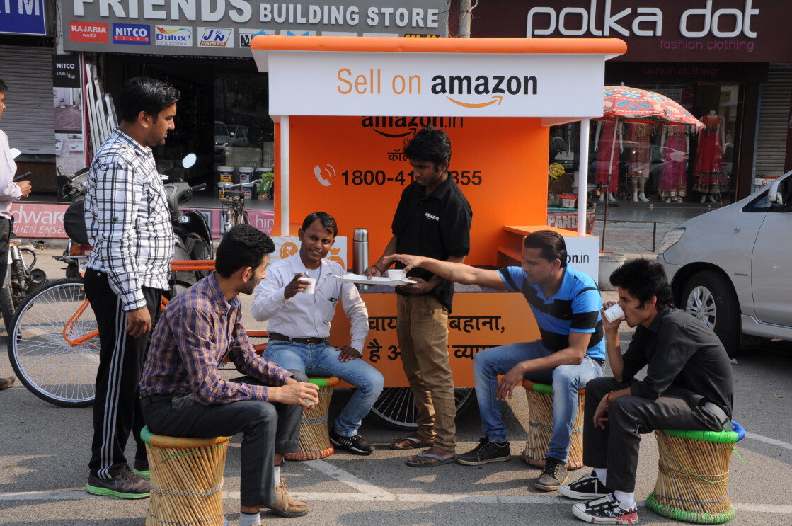 Chai cart of Amazon India