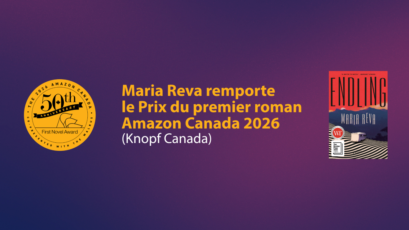 Maria Reva remporte le Prix du premier roman Amazon Canada 2026