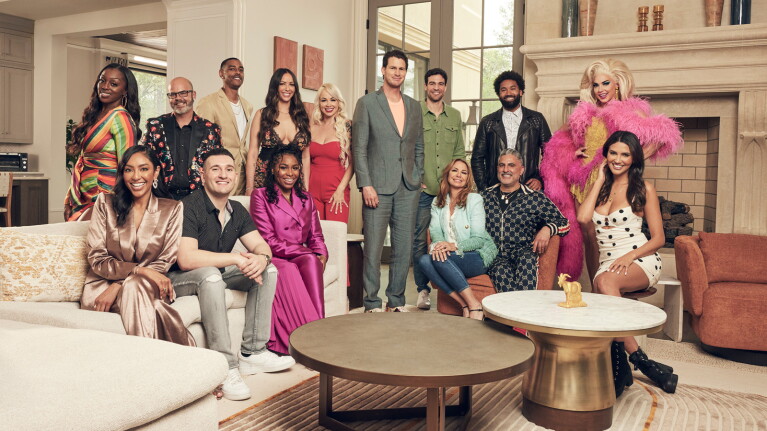 A photo of cast members of the reality competition series, 'The GOAT'.