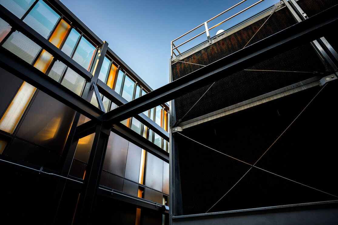 The roof of the Doppler building.