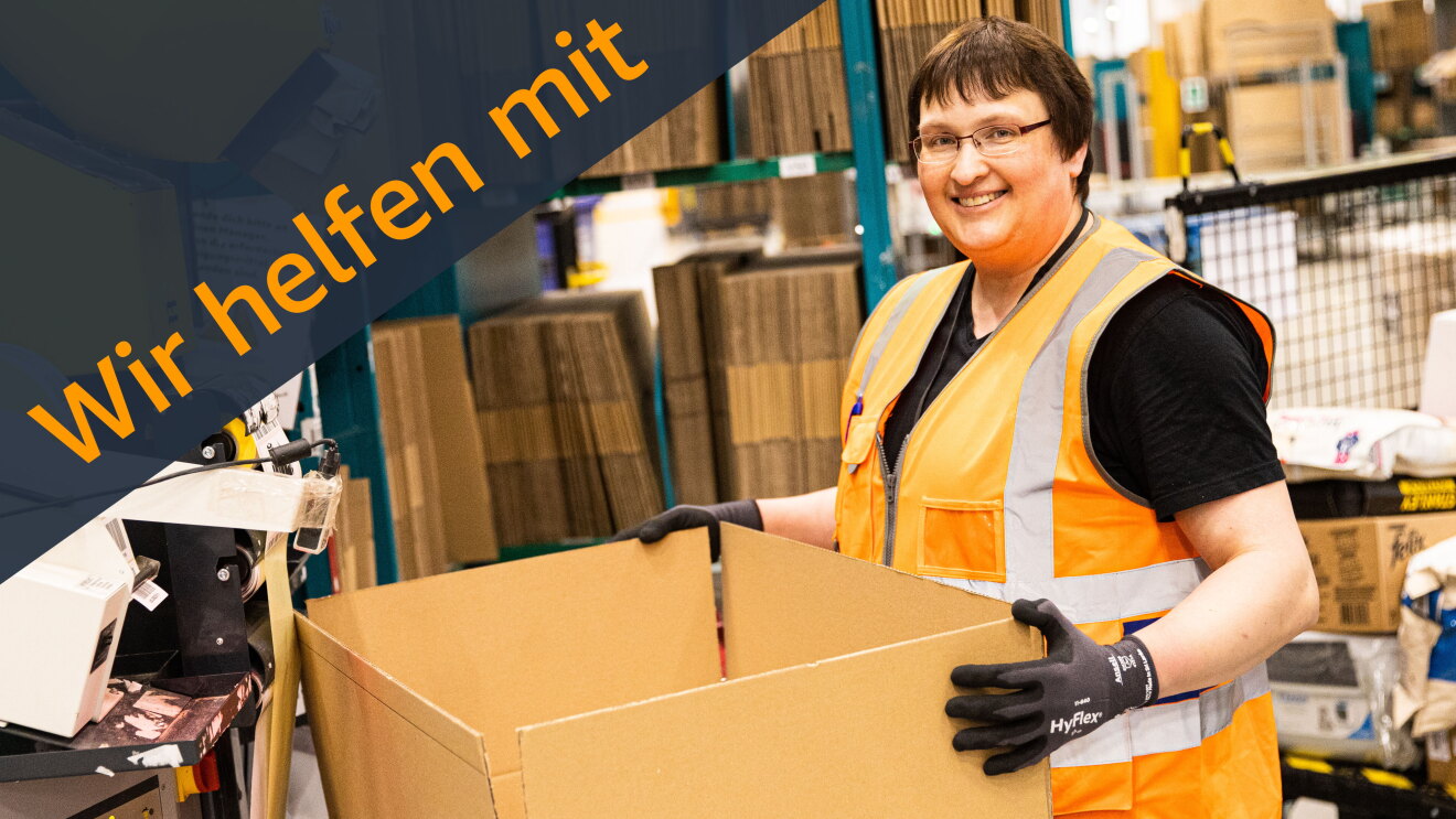 Anja ist froh in der Corona-Krise helfen zu können.