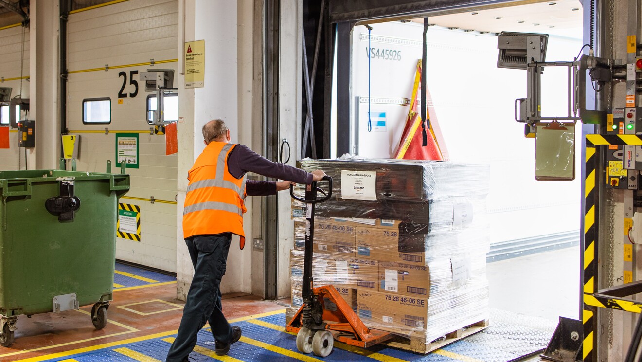 Image from the Slovakia hub Amazon set up to support Ukraine refugees