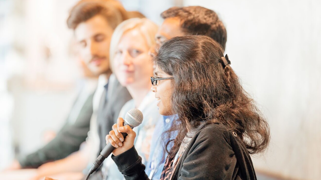 Members of Alexa Prize teams told local Seattle school students how they developed a passion for computer science. 