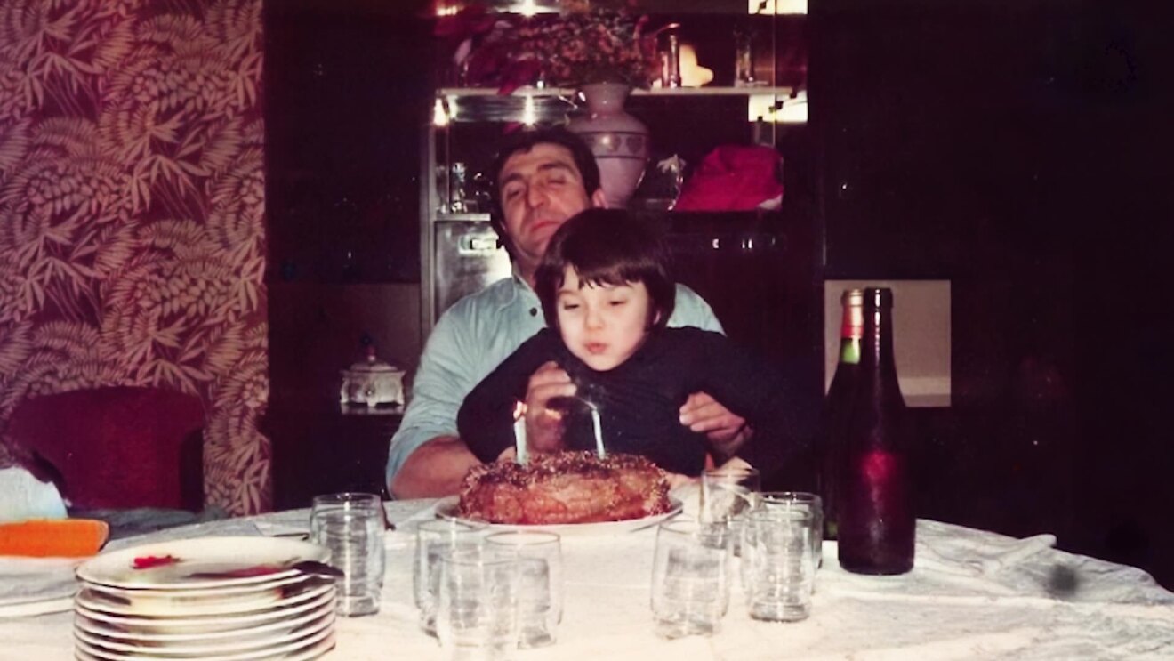 Giuseppe as a child and his father Amazon Freight Partner  