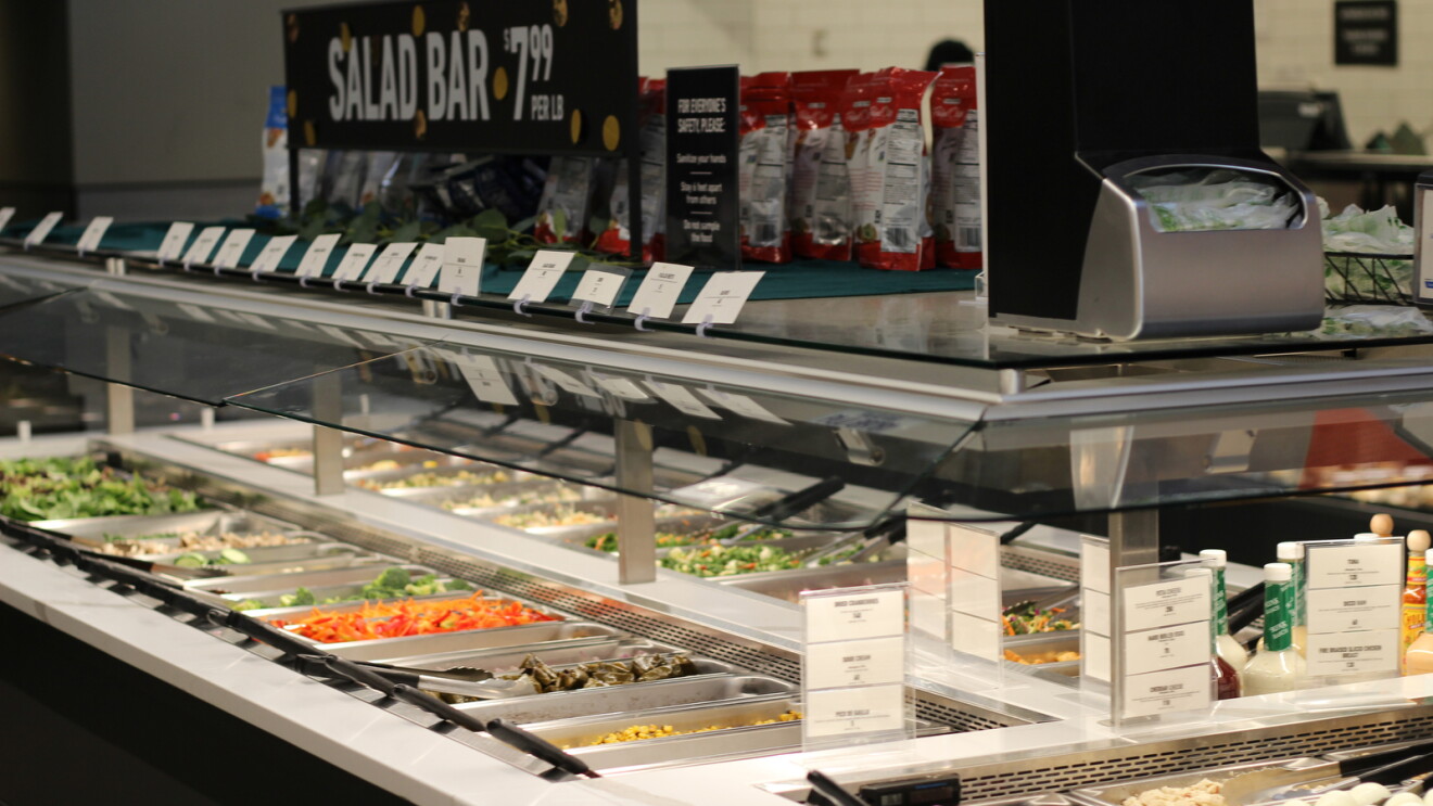 An image from inside an Amazon Fresh store