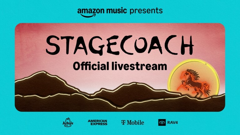 Promo art for Stagecoach 2026 on Amazon Music.