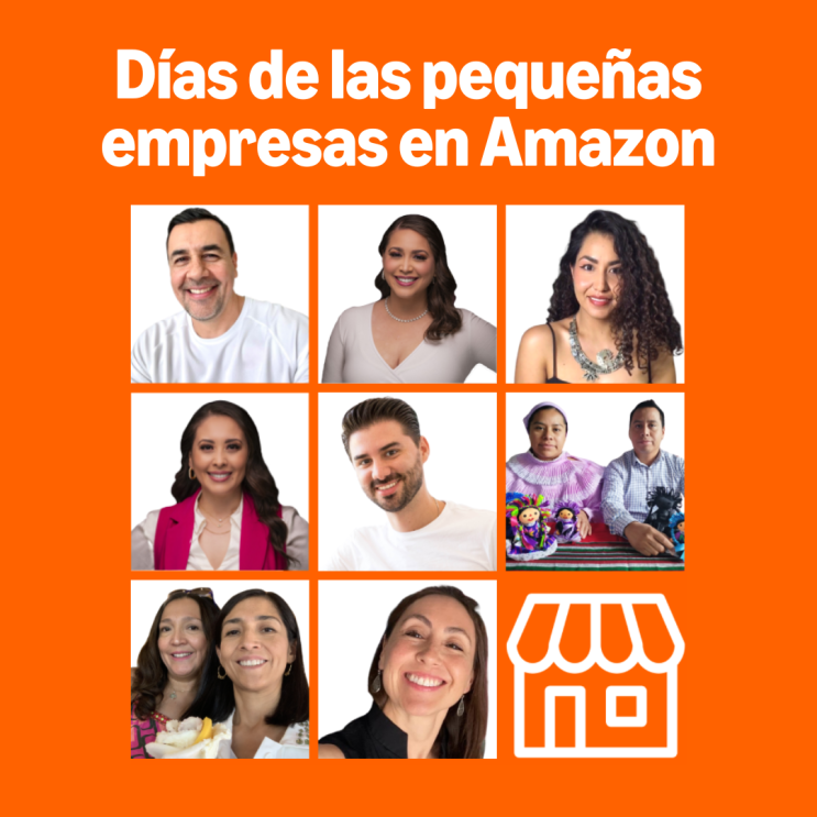 Cartel para ilustrar la campaña de "Días de las Pequeñas Empresas en Amazon".