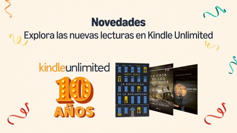 Caetel de celebración de los 10 años de Kindle Unlimited