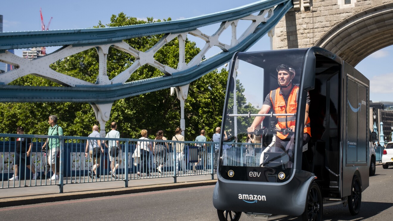Amazon launches first fleet of e-cargo bikes in the UK