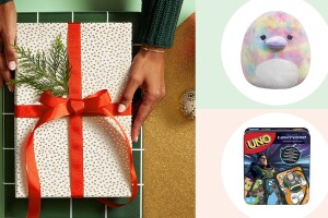 Image of a present and toys