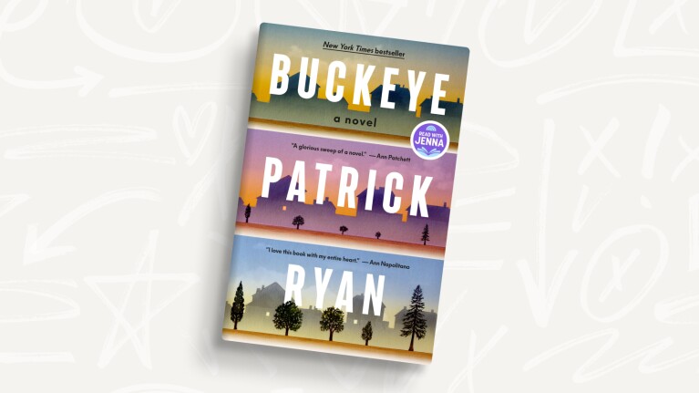 Amazon's best books of 2025: Book cover of 'Buckeye' by Patrick Ryan, featuring layered landscapes