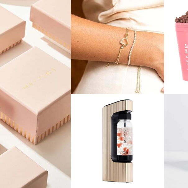 A collage of suggested Valentine's Day gifts from Australian small businesses, illustrating Amazon Australia's Valentine’s Day gift guide from small businesses.