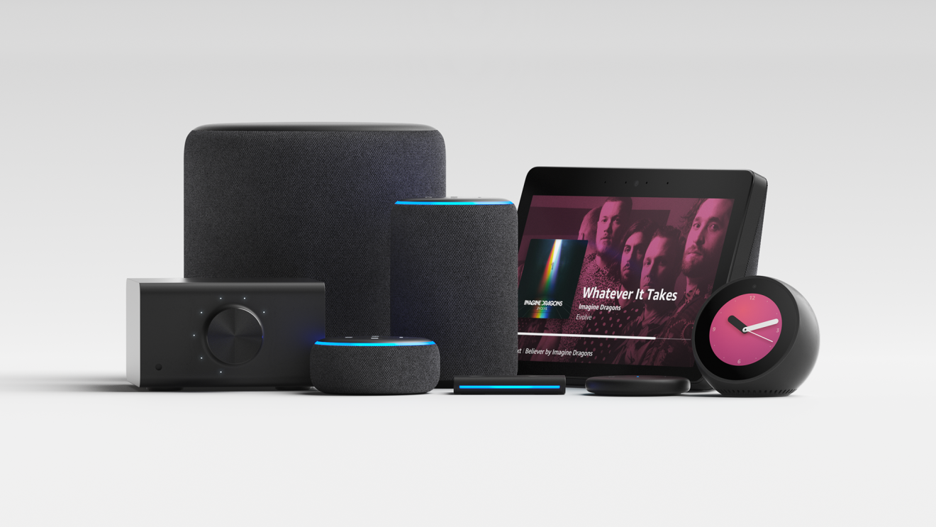 新的Echo设备包括Echo Link, Echo Dot, Echo Sub, Echo Plus, Echo Auto, Echo Show, Echo Input和Echo Spot。