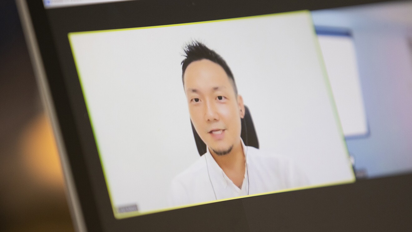 モニターに映る森さん