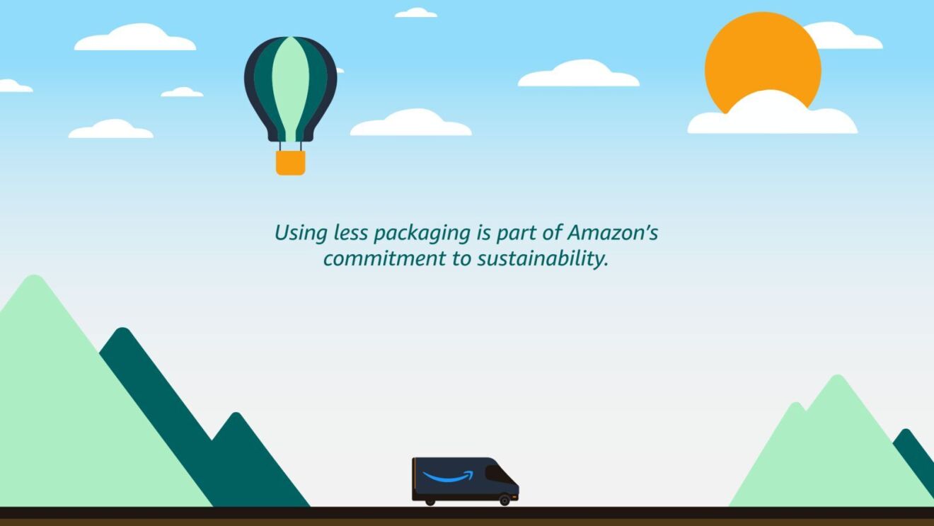 An infographic on Amazon's Package Decision Engine.