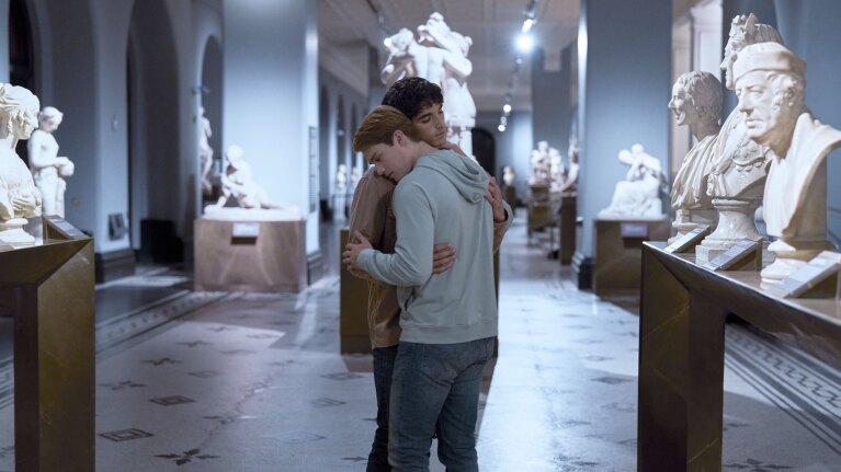 A scene of Prime Video's new movie, Red White and Royal Blue.