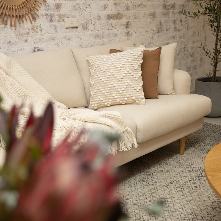 Add some warmth with textures and accessories